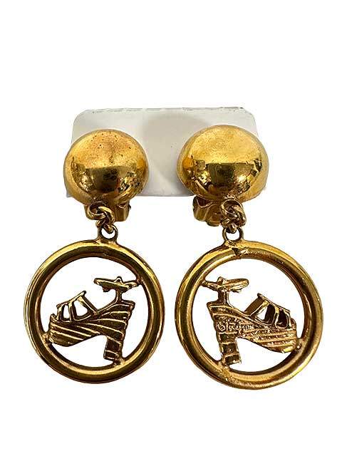 Rakuten - 【中古】Salvatore Ferragamo フェラガモ アクセサリー イヤリング ヒールモチーフ ヴィンテージ レディース