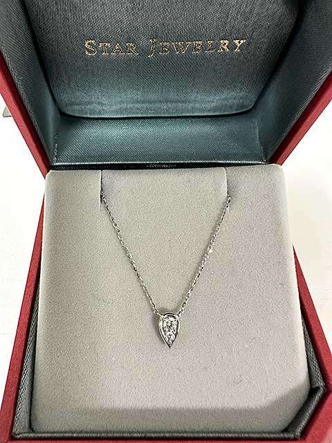 Rakuten - 【中古】【美品】STAR JEWELRY 　スタージュエリー　ネックレス　PT950　ザプラチナダイアモンド　ジュエリー　アクセサリー　2XN0484　0.08ct