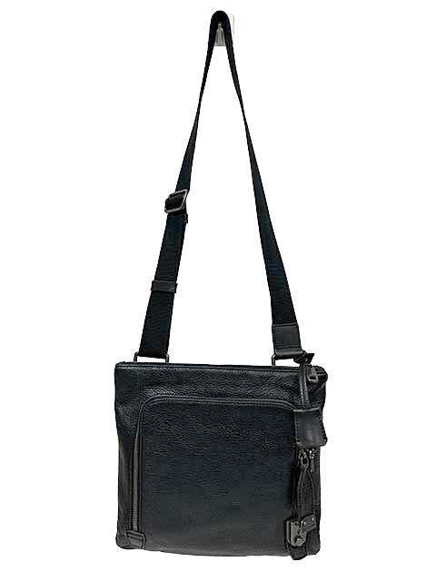 D & G - 【中古】Dolce&Gabbana　ドルチェ&ガッバーナ ショルダーバッグ　black　レザー　本革　ユニセックス　メンズ
