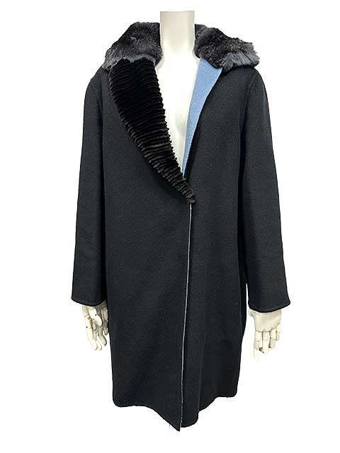 Rakuten - 【中古】FENDI フェンディ コート FFP101 カシミヤ チンチラ ミンク ロング サイズ38 レディース