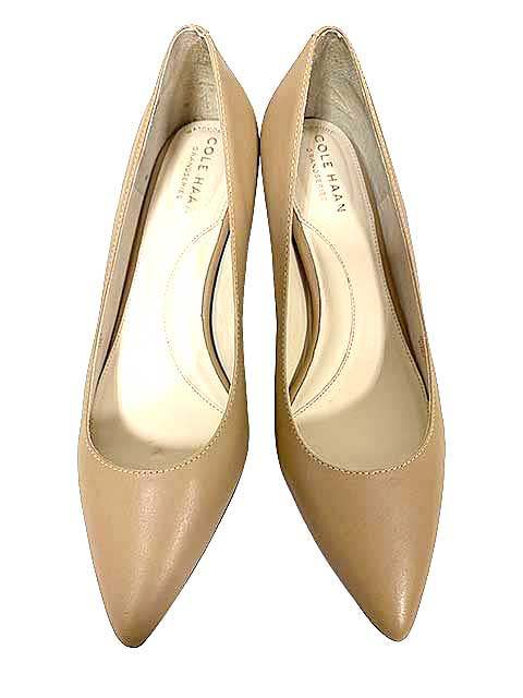 Rakuten - 【中古】Cole Haan　コール ハーン　靴　レディース　サイズ37.5　7サイズ　ベージュ　パンプス　ヒール高5センチ　ローヒール