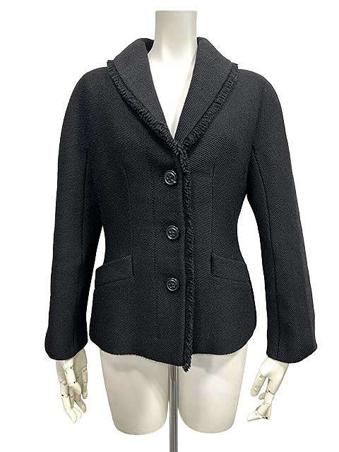 樂天商城 - 【中古】Salvatore Ferragamo サルヴァトーレフェラガモ ジャケット ブラック サイズ40 レディース