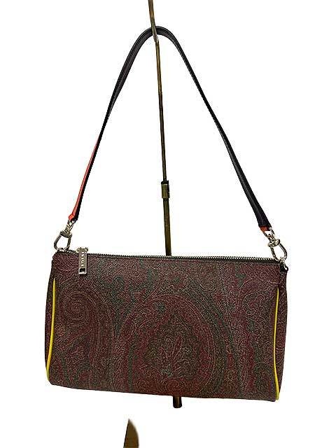 Rakuten - 【中古】ETRO エトロ バッグ ハンドバッグ ペイズリー レディース ポシェット 総柄