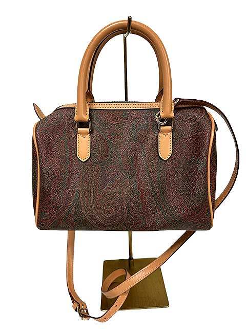 樂天商城 - 【中古】ETRO エトロ バッグ ボストン 2WAY ショルダー ペイズリー柄 レディース H857-8010