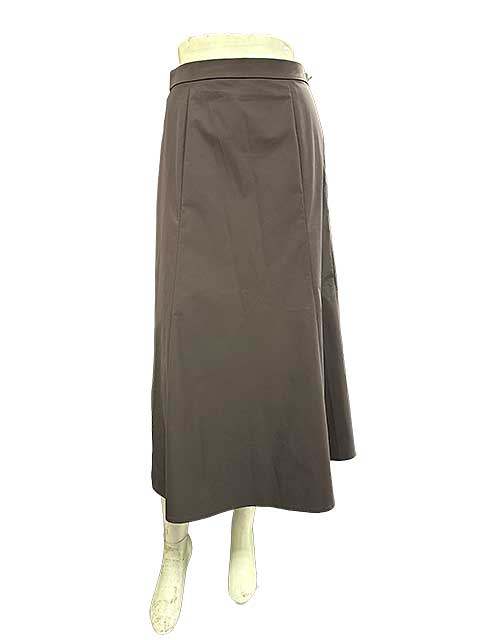 Rakuten - 【中古】TRANS WORK(トランスワーク) スカート　ブラウン　春夏仕様　40サイズ　Lサイズ