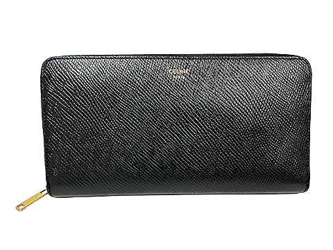 樂天商城 - 【中古】CELINE　セリーヌ ラウンドファスナー 長財布 ラージ ジップドウォレット ブラック ゴールド金具