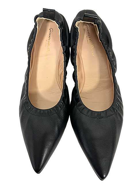 樂天商城 - 【未使用】【新古品】Gianvito Rossi ジャンヴィトロッシ　靴　レディース　サイズ35　22.5センチ前後　本革　バレエシューズ　NAPPA