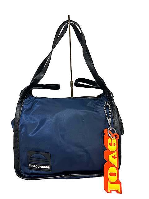 MARC JACOBS - 【中古】MARK JACOBS　マークジェイコブス SPORT TOTE トートバッグ ネイビー　ナイロンバッグ