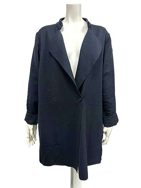 樂天商城 - 【中古】Gabardine K.T　ギャバジンケーティー　ジャケット　13＋号　綿混　ネイビー