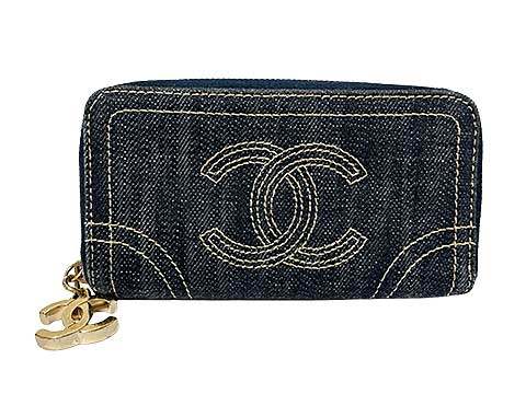 ♥️シャネル財布✨♥️CHANEL✨♥デニム✨ シャネル 財布 二つ折り デニム 長財布 デニム 【極美品】正規品