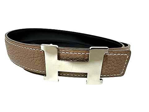 樂天商城 - 【中古】HERMES エルメス　ミニコンスタンス　リバーシブルベルト　90cm　□M刻印　2009年製　グレージュ