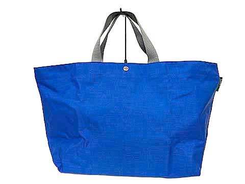 樂天商城 - 【中古】エルベシャプリエ Herve Chapelier 1837C (コーデュラトラベルバッグL)　ブルー　コーデュラナイロン、コットン　アンディゴ×グリ