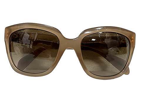 樂天商城 - 【中古】PRADA　プラダ　 SPR07P-A　56□18　イタリー製　サングラス　※細かい傷あり　ケースなし　ブラウン系