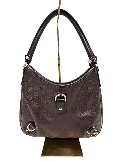 乐天商城 - 【中古】GUCCI 　グッチ　アビーグッチシマレザーショルダーバッグ　130738 　GG柄 ワンショルダーバッグ
