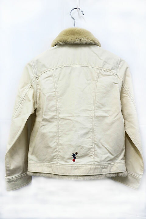 【中古】f dash エフダッシュ 子供服 女の子 ジャケット アイボリー 140cm
