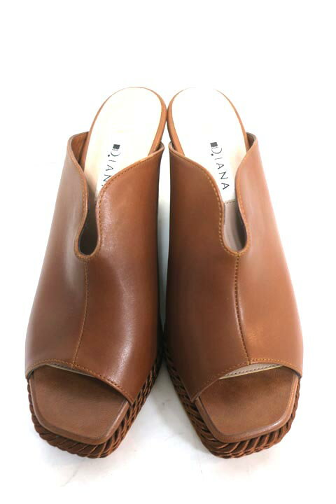 【中古】DIANA ダイアナ　靴 シューズ レディース サンダル ブラウン Mサイズ