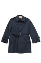 【中古】Salvatore Ferragamo サルヴァトーレフェラガモ 子供服 キッズ コート ネイビー 濃紺 コットン ベルト付き 女の子 サイズ100 4歳〜5歳