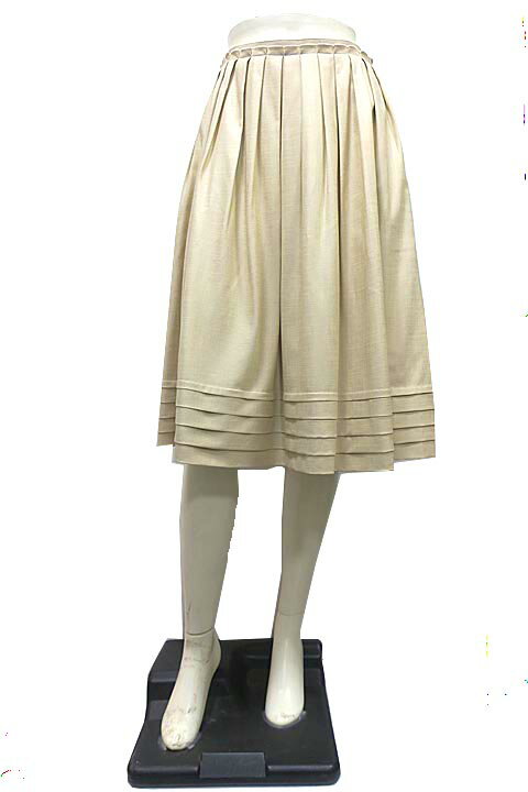 【中古】FOXEY NEW YORK フォクシーニューヨーク スカート レディ—ス リネンベルスカート ひざ下 サイズ38