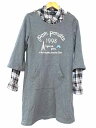 【中古】Pom Ponette AMiE ポンポネットアミ 子供服 ポンポネットアミ 女の子 秋冬 160cm グレー