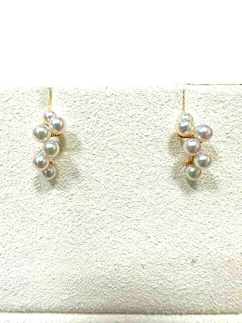 【中古】MIKIMOTO ミキモト アクセサリー レディース ピアス ベビーパール K18 PE-1776PK 現行販売品のサムネイル