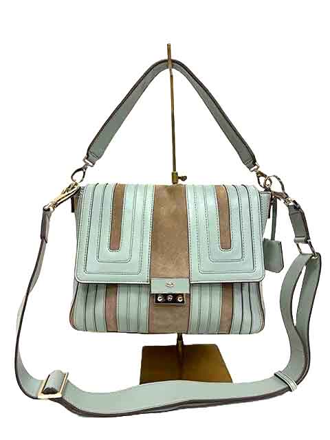 【中古】ANYA HINDMARCH アニヤハインドマーチ　バッグ ブルー　スエード　レザー　本革 ショルダーバッグ　2WAYバッグ　2311131-32