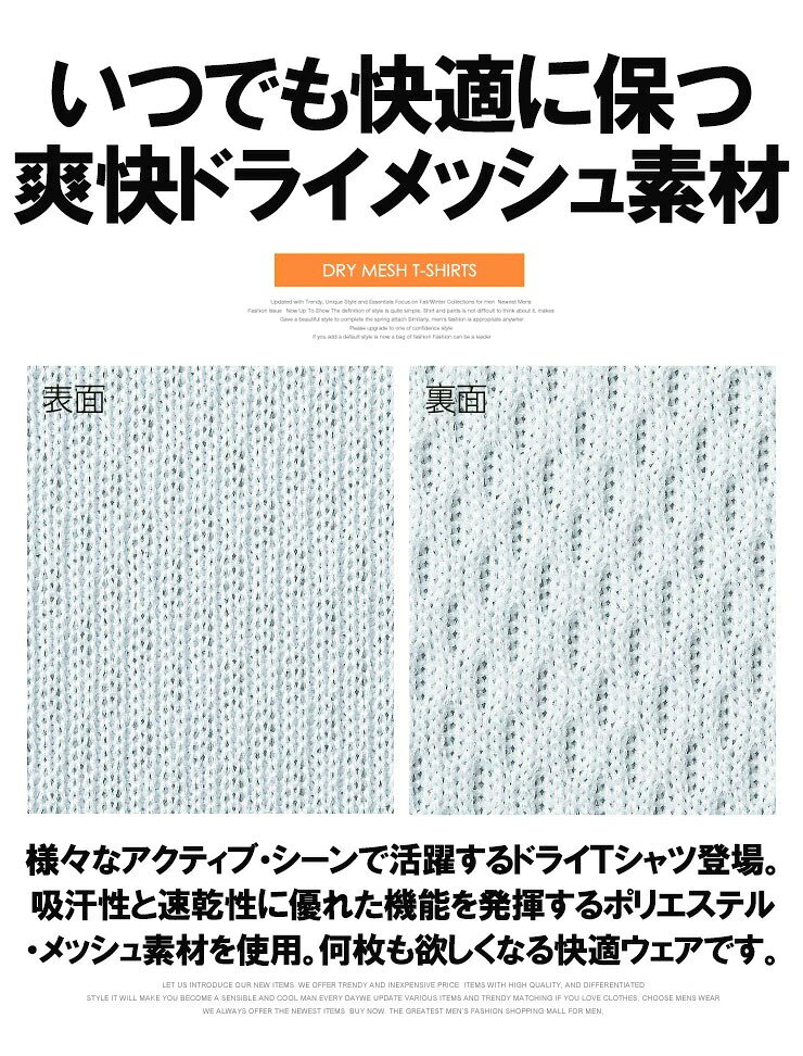 Tシャツ メンズ 大きいサイズ シニア 半袖 吸汗速乾 ドライ メッシュ UVカット 無地 クルーネック カットソー おおきいサイズ スポーツ 白 サマー 半袖Tシャツ 吸水 吸汗 速乾 部屋着 部屋着 黒 トレーニング ワークマン プラス 父の日 ギフト re-beast-10002904 BEAST/ビースト サンプル画像2
