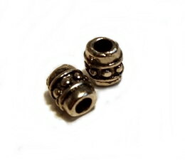 メタルビーズD 2ヶ アクセサリーパーツ/メンズアクセサリー/メタル/手芸/部品/錫/デザインビーズ/ハンドメイド