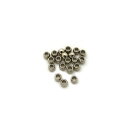 20ヶ入【極小メタルビーズ 2×2.5mm Ni/シルバー】アクセサリーパーツ/ビーズ/ネックレス/ブレスレット/ピアス/金属/ビーズ/小さい/素材/材料/シル...