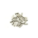 30ヶ入【極小パイプメタルビーズ 1.6×4.8mm Ni/シルバー】アクセサリーパーツ/ビーズ/ネックレス/ブレスレット/ピアス/金属/ビーズ/小さい/素材/...