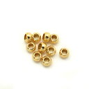 10ヶ入【 金属ビーズ(小)　4×6mm G/ゴールド】アクセサリーパーツ/メタルビーズ/ビーズ/ネックレス/ブレスレット/メンズ/金属/ビーズ/素材/材料/ゴールド/金色