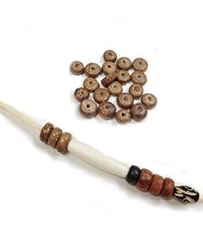 【40粒入】【 【バヨン】 4mm×7mmウッドビーズ 】 アクセサリーパーツ/ウッドビー...