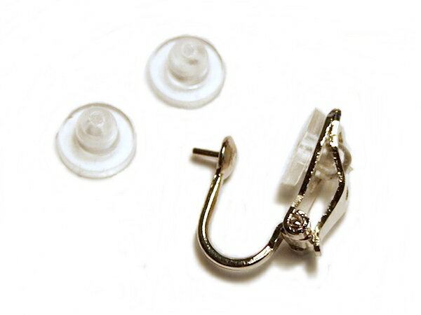 耳が痛くなりにくい！ 【4ヶ入】【イヤリング用 替えゴム(小) 透明 】3mm差し込みタイプ クッション　..