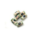 6ヶ入【セラミックパイプビーズ 5×9mm(B)】 アクセサリーパーツ/ビーズ/焼き物/粘土/石/手作り/手描き/ネックレス/ブレスレット/ハンドペイント/陶器...