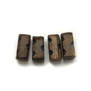 4本入【ボーンビーズ No.52 】〔アクセサリーパーツ〕ペンダント/チョーカー/ネックレス/ツノ/骨/アジアン/チベット/インディアン/天然素材/部族/民芸/...