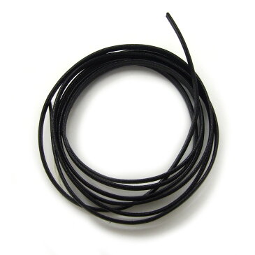 ★切売革紐★ 牛革平ヒモ(無双革) 3mm BK/黒 (1mあたり¥480) 革/平紐/革紐/アクセサリーパーツ/ネックレス/ブレスレット/天然/素材/カラー/ブラック/牛革/手芸用品/アメカジ/切り売り