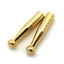 ループタイ用テールキャップ 【PL-02-G】(4mm〜5mm紐用)穴の大きさ:4mm (2本入) アクセサリーパーツ/テールキャップ/ループタイ/接着/カツラ...