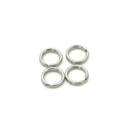 4ヶ入【 内径5mm 二重リング 外径6mm Ni/シルバー 】(つぶし加工) アクセサリーパーツ/二重カン/二重丸カン/二重リング/キーホルダー/ストラップ/金具/部品/自作/修理/ハンドメイド 4ヶ入【 内径5mm 二重リング 外径6mm Ni/シルバー 】(つぶし加工) アクセサリーパーツ/二重カン/二重丸カン/二重リング/キーホルダー/ストラップ/金具/部品/自作/修理/ハンドメイド