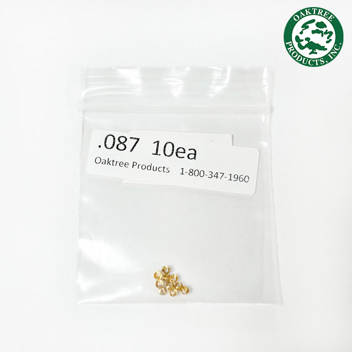 ゴールドワックスキャッチ 10個入り .067H×.087D at Large End .051D at samller End