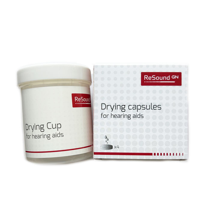 \27日 1:59までクーポン配布中/Resound 補聴器用 乾燥カップ+乾燥剤個入 セット 湿気対策 ドライカップ ドライカプセル お手入れ リサウンド