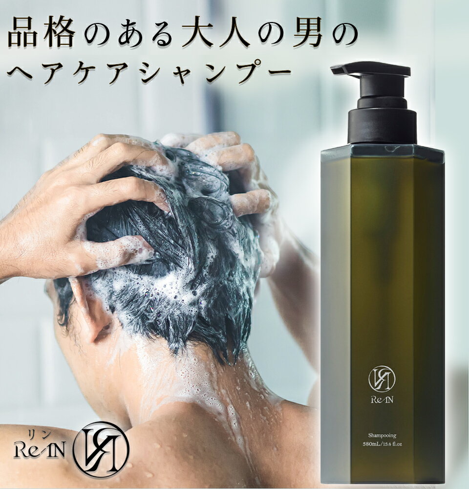 【期間限定81％OFF・お試しモニター価格】1000円ポッキリ 送料無料 Re-IN リン メンズシャンプー シャンプー メンズ　スカルプシャンプー 380ml いい香り スカルプケア スカルプ 無添加 リンスイン ノンシリコン サロン 美容室 大容量 オールインワン 美容院 いい匂い
