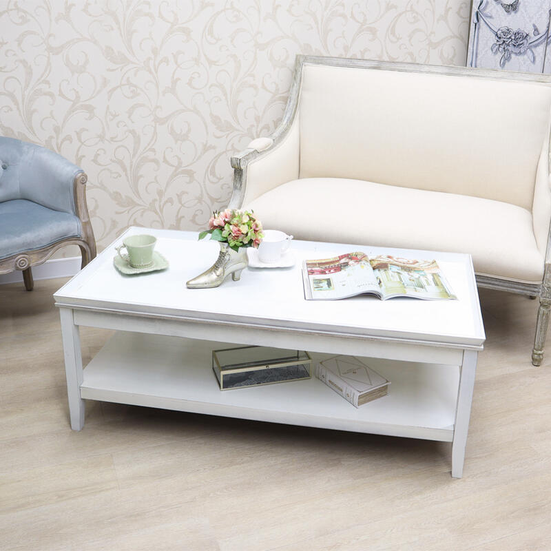 Wooden - マチルドエム センターテーブルフランス シャビー シャビーシック フランス インテリア ディスプレイ アンティーク フレンチ ホワイト テーブル ショップ おしゃれ かわいい 白 木 木製 北欧 輸入家具 送料無料RE880207