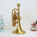 ポイント10倍SALEゴールドトランペット キャンドルスタンドクリスマス キャンドルホルダー スタンド トランペット オブジェ ディスプレイ アンティーク クラ...