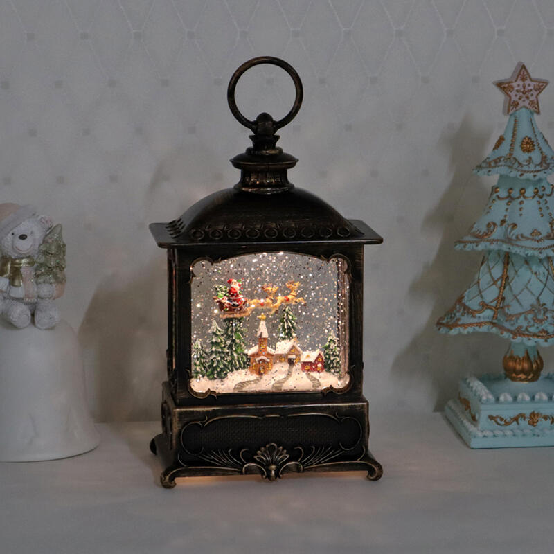 リキッドLEDランタン サンタスレイクリスマス ディスプレイ ツリー シャビー シャビーシック オブジェ インテリア ショップ プレゼント ギフト おしゃれ かわいい 飾り 贈り物 置物 電飾 北欧 輸入雑貨 送料無料RE222606のサムネイル