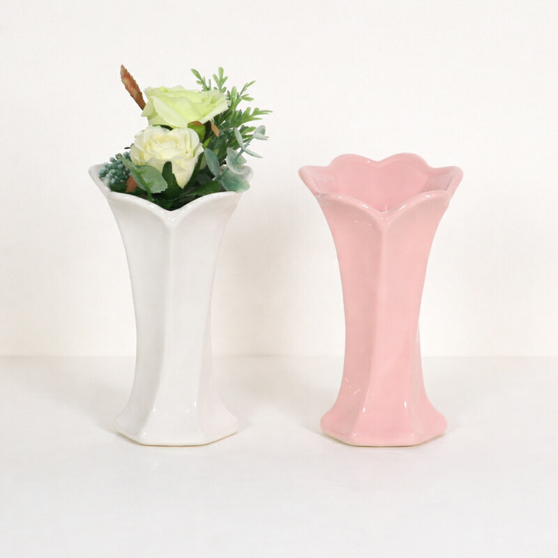楽天市場】花瓶 陶器 ピンクの通販
