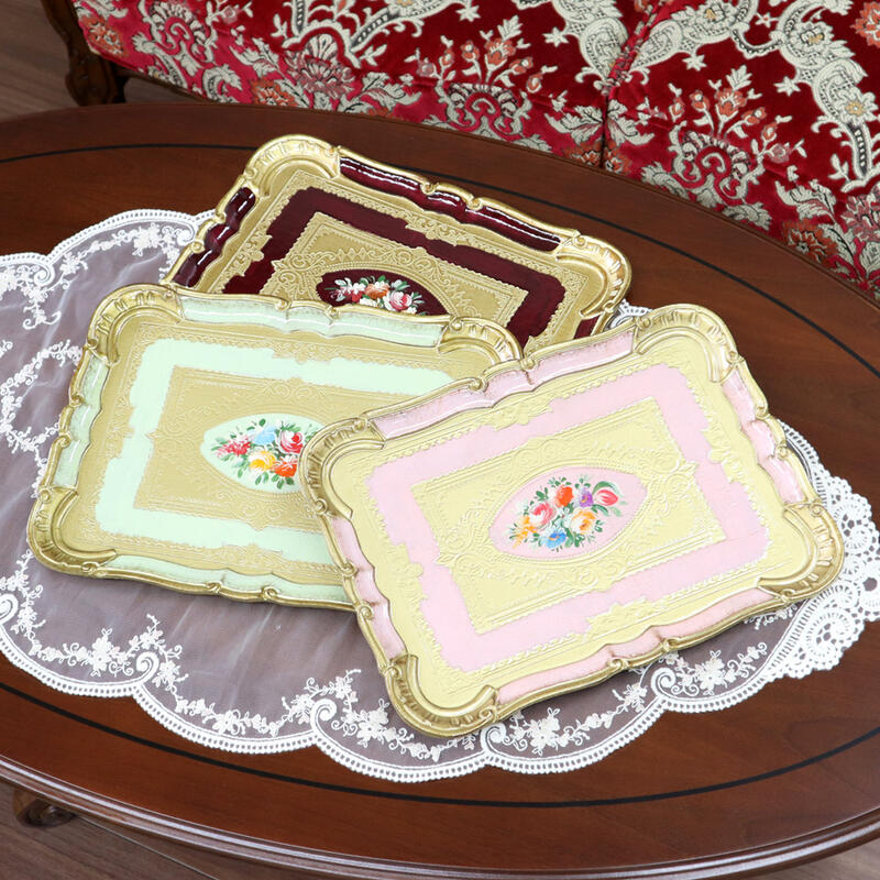 イタリア L&M レクトトレイ Lサイズアンティーク クラシック ハンドメイド トレー ゴールド スタンド ディスプレイ インテリア ショップ プレゼント ギフ...