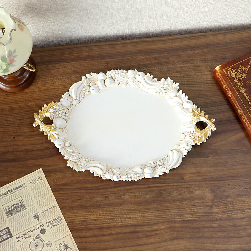 イタリア製 トレイ Sサイズイタリア トレー クラシック アンティーク ゴールド ディスプレイ ショップ ギフト プレゼント おしゃれ かわいい 卓上 玄関 北...