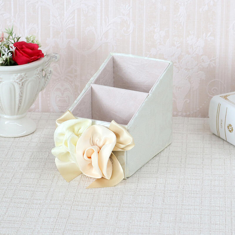 アクアフラワー マルチ収納スタンド ホワイトケース ペンスタンド カルトナージュ ボックス インテリア ギフト プレゼント おしゃれ かわいい ペン立て 小物入...