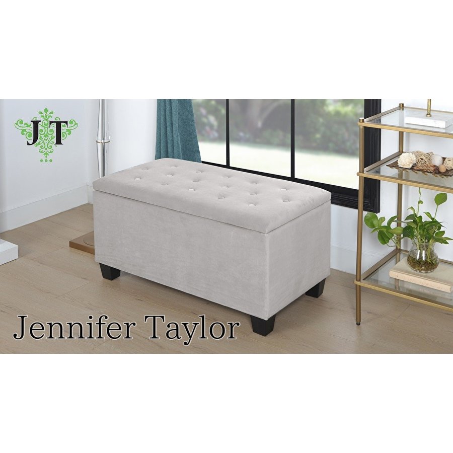 日本初の Jennifer Taylor Velours Gbジェニファーテイラー 収納付きベンチスツールベンチ Saltarellimobiliサルタレッリモビリ スツール イス チェア ソファ 送料無料rebh H08インテリア 寝具 収納 グレー グレー ベージュ テレビ台 エレガント イタリア家具