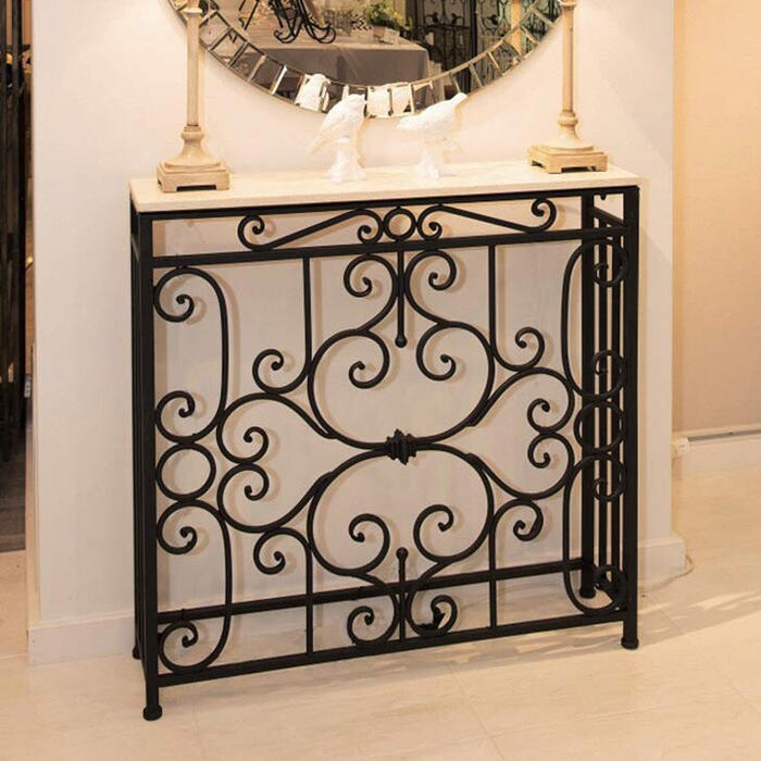 Iron Smith 天板大理石 コンソールテーブルアイアン コンソール テーブル サイドテーブル モダン リビング ディスプレイ インテリア ショップ プレゼ...