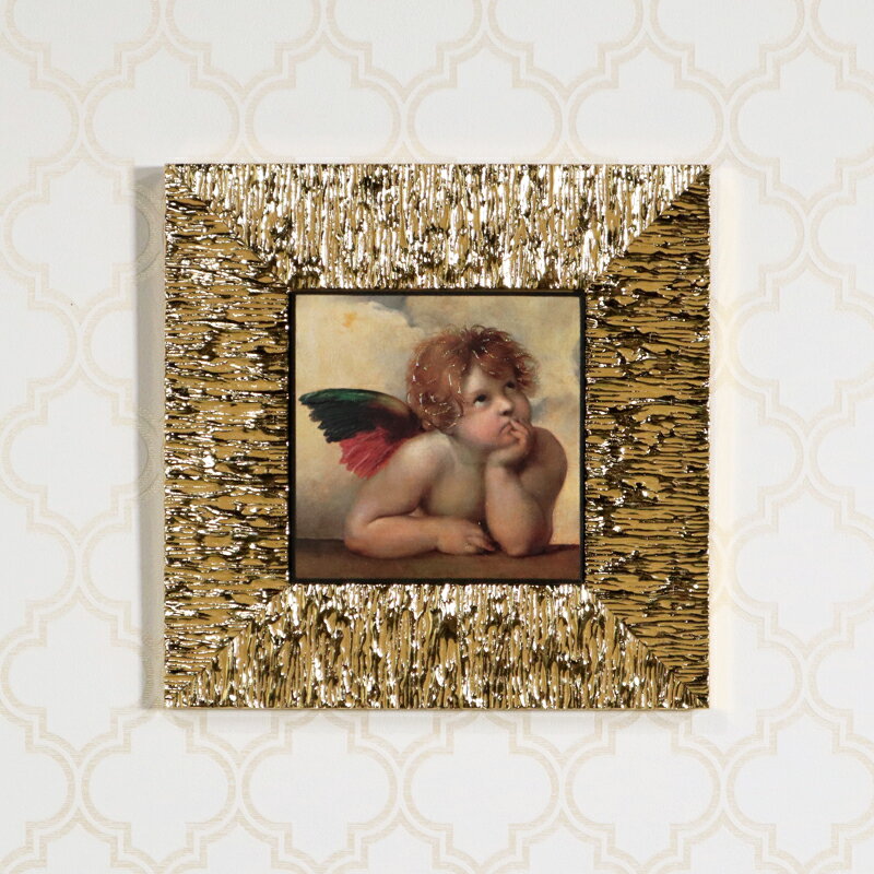 イタリア製 アートフレーム ラファエロ システィーナの聖母ゴールド インテリア クラシック アンティー..